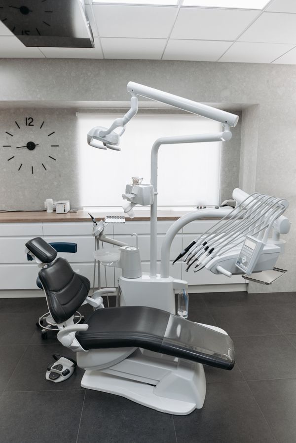 Bright, modern dental operatory with advanced equipment at Dentist Clinic